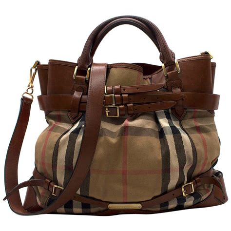 burberry large nova check tote|Burberry medium top handle tote.